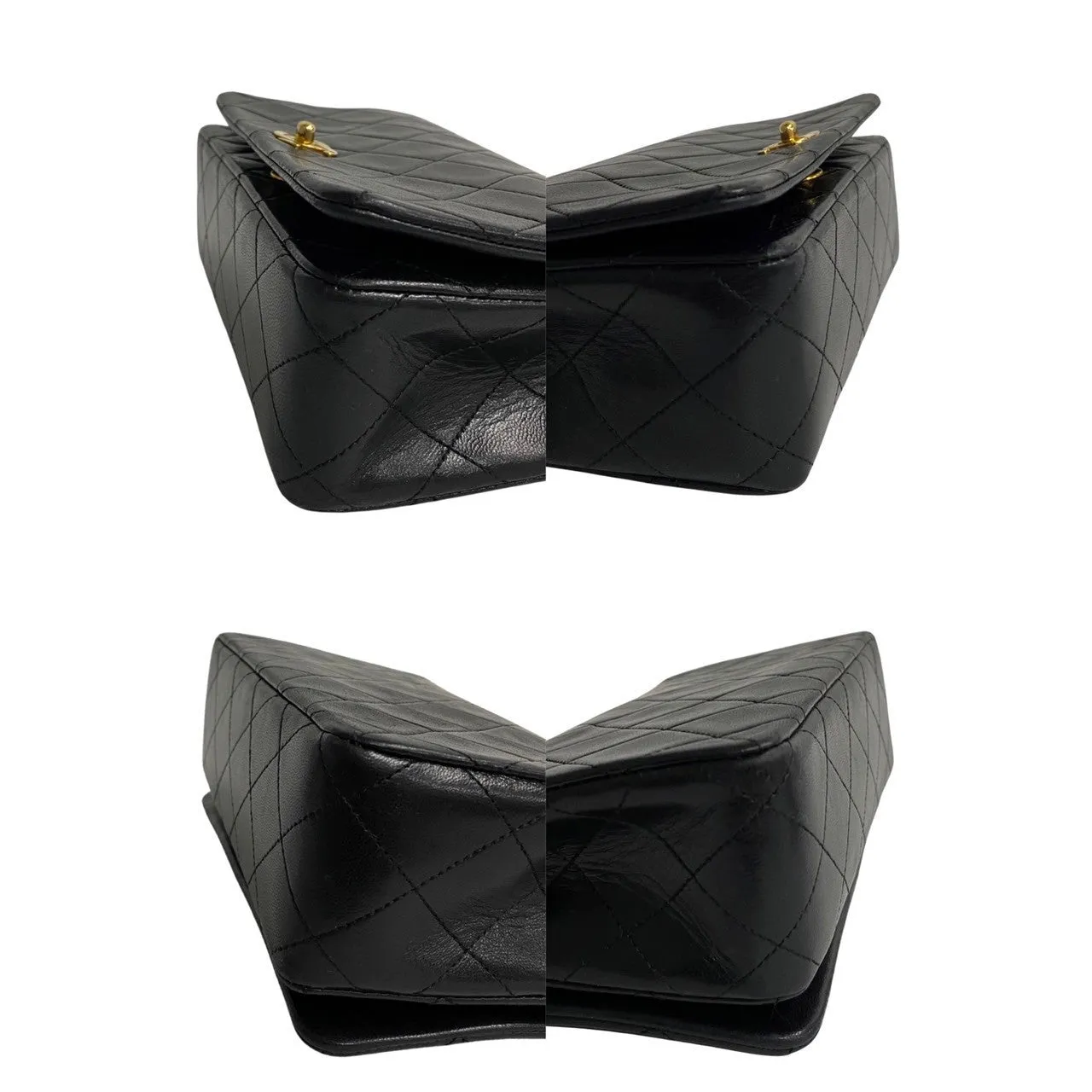 Chanel Matelasse Lambskin Full Flap 19Cm Leather Mini Shoulder Bag Leather Shoulder Bag 64159 in Good condition