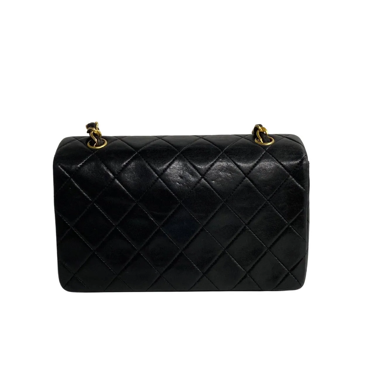 Chanel Matelasse Lambskin Full Flap 19Cm Leather Mini Shoulder Bag Leather Shoulder Bag 64159 in Good condition