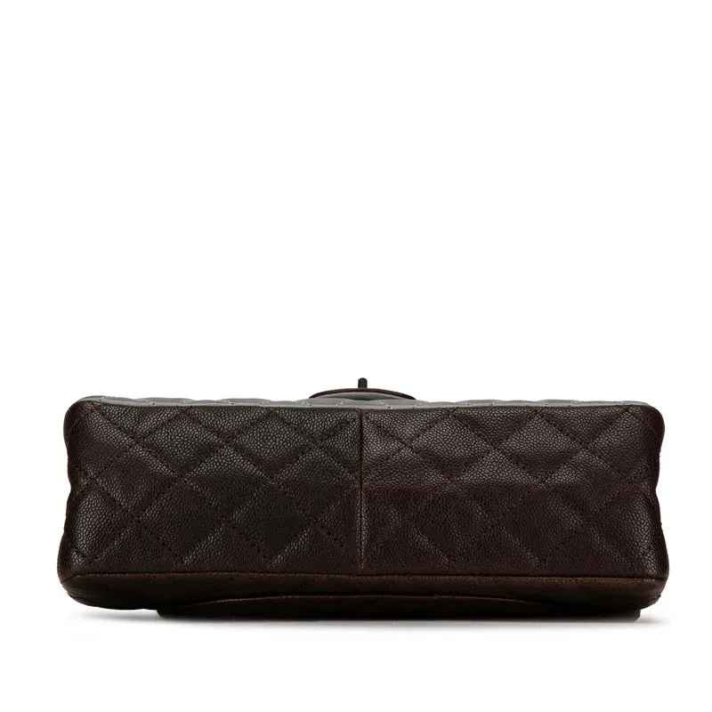 Chanel Reissue Medium Caviar Double Flap Bag Leather Shoulder Bag in Good condition