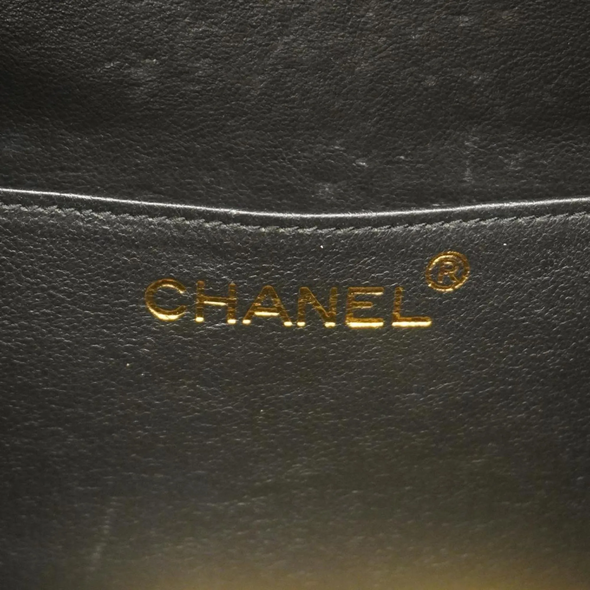 Chanel Shoulder Bag V Stitch Lambskin Black Women's