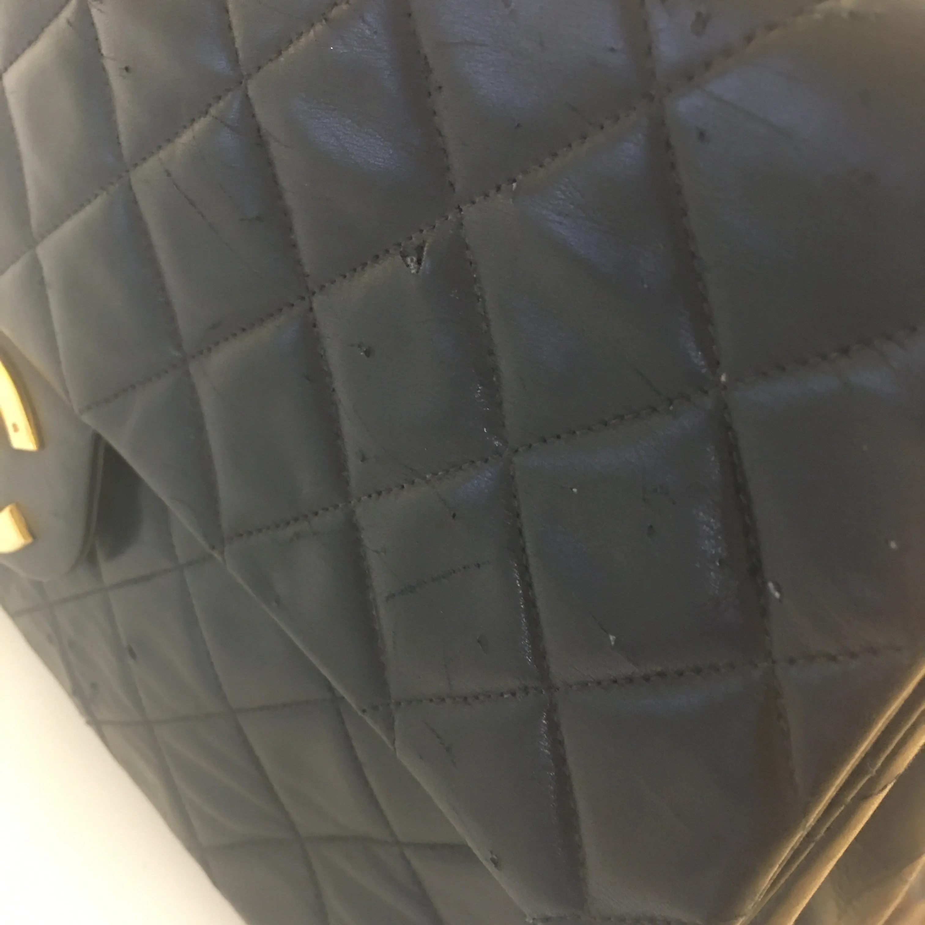 CHANEL Timeless/Classique Maxi Shoulder Bag in Black Leather