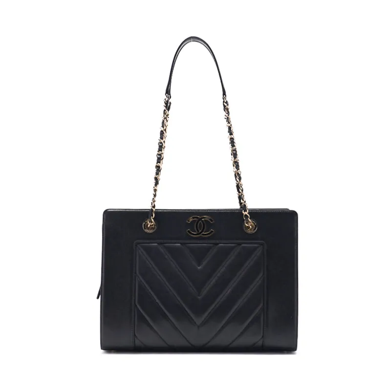 Chanel V-stick Decacoco Double Chain Shoulder  Black  Shoulder Bag Mini Shoulder Bag  Bag Hybrid ?? Ship??  Mountain Bookstore Online