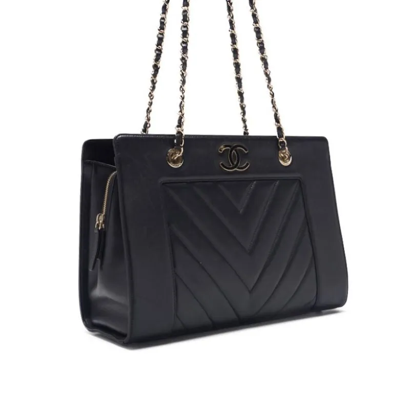 Chanel V-stick Decacoco Double Chain Shoulder  Black  Shoulder Bag Mini Shoulder Bag  Bag Hybrid ?? Ship??  Mountain Bookstore Online