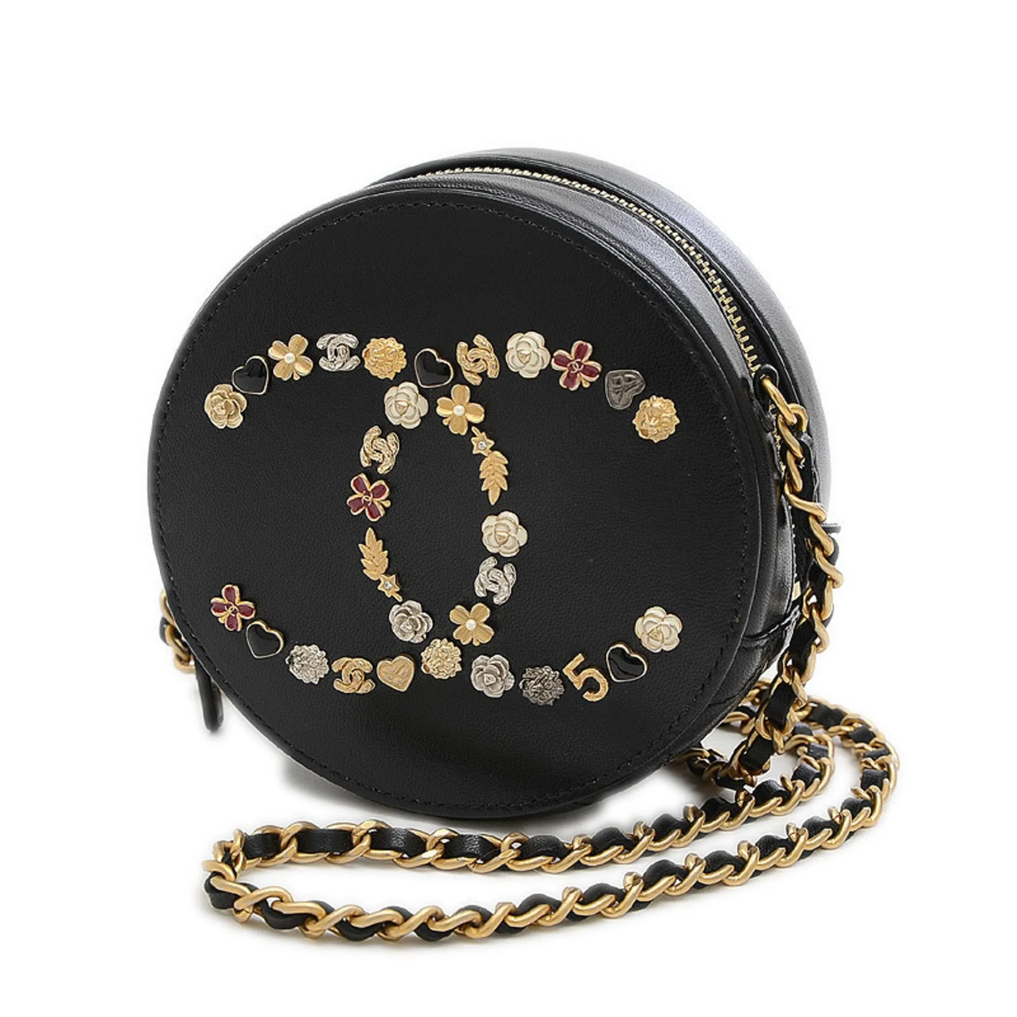 Chanel Women's Leather Shoulder Bag Black