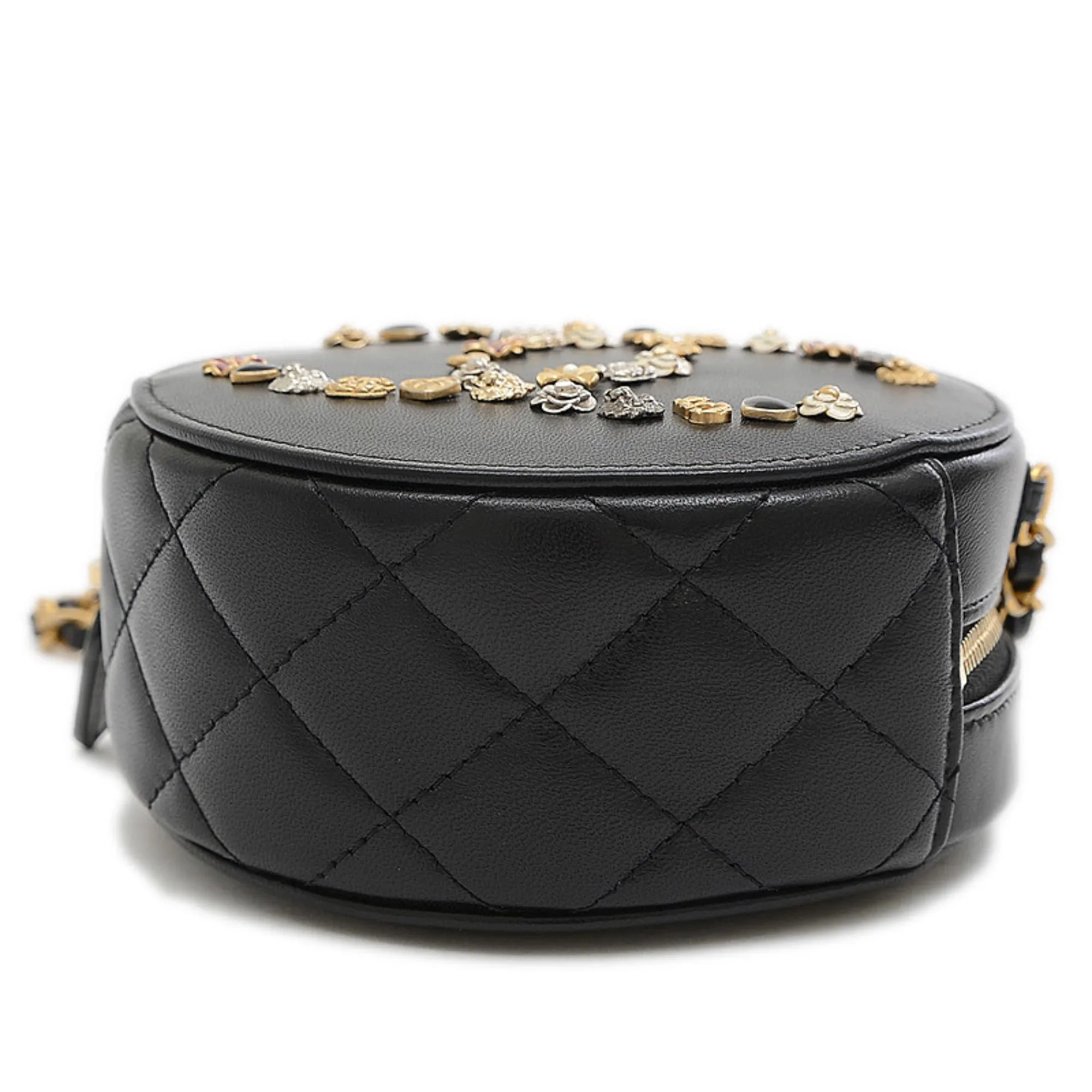 Chanel Women's Leather Shoulder Bag Black