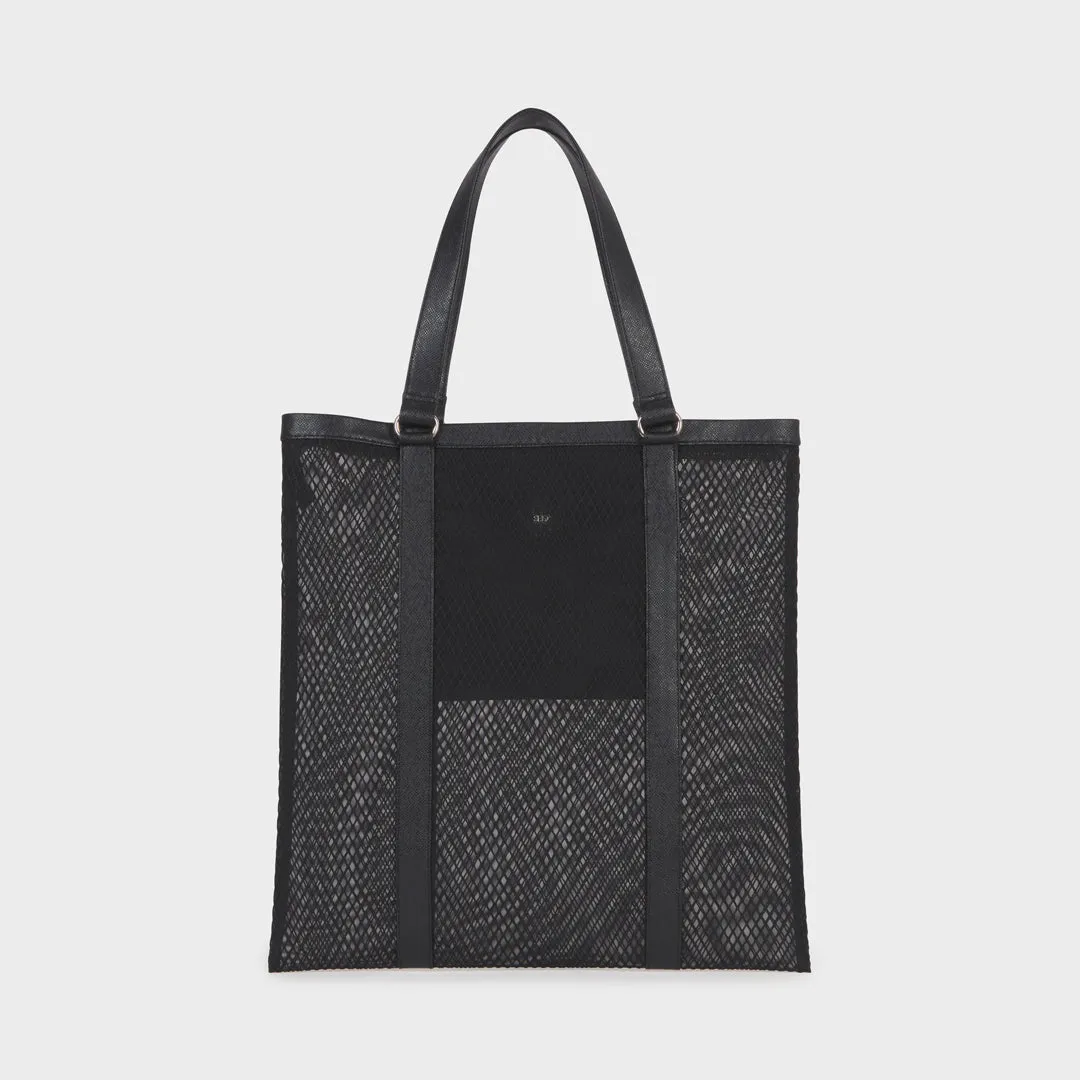 CHICAGO MESH SHOULDER BAG BLACK