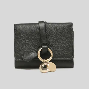 CHLOE Alphabet Mini Trifold Wallet Black CHC21WP946F57