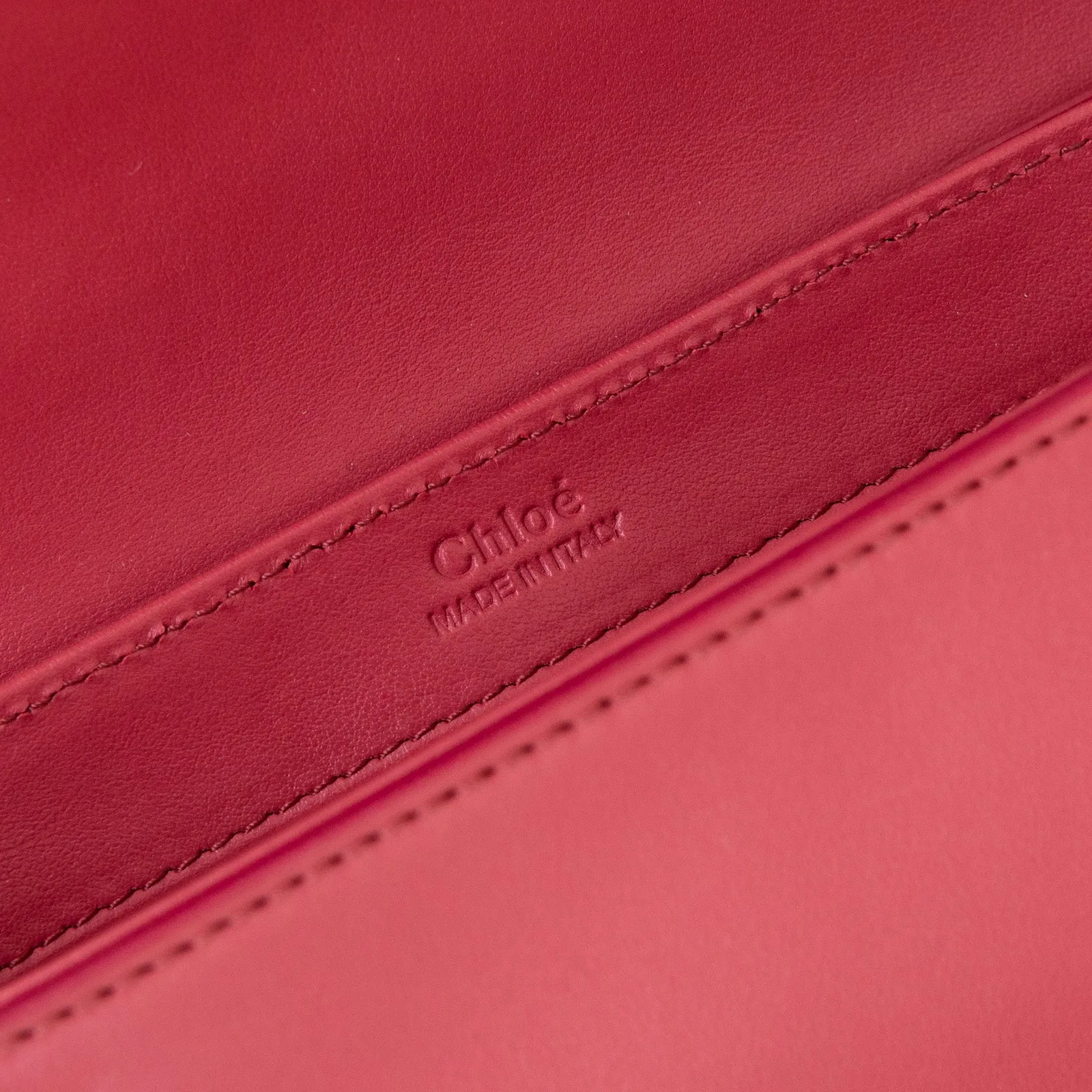 Chloe Captive Scarlet Pink Mini  C Logo Crossbody Bag