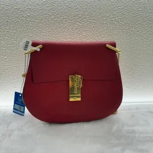 Chloe Drew Red Leather Shoulder Bag