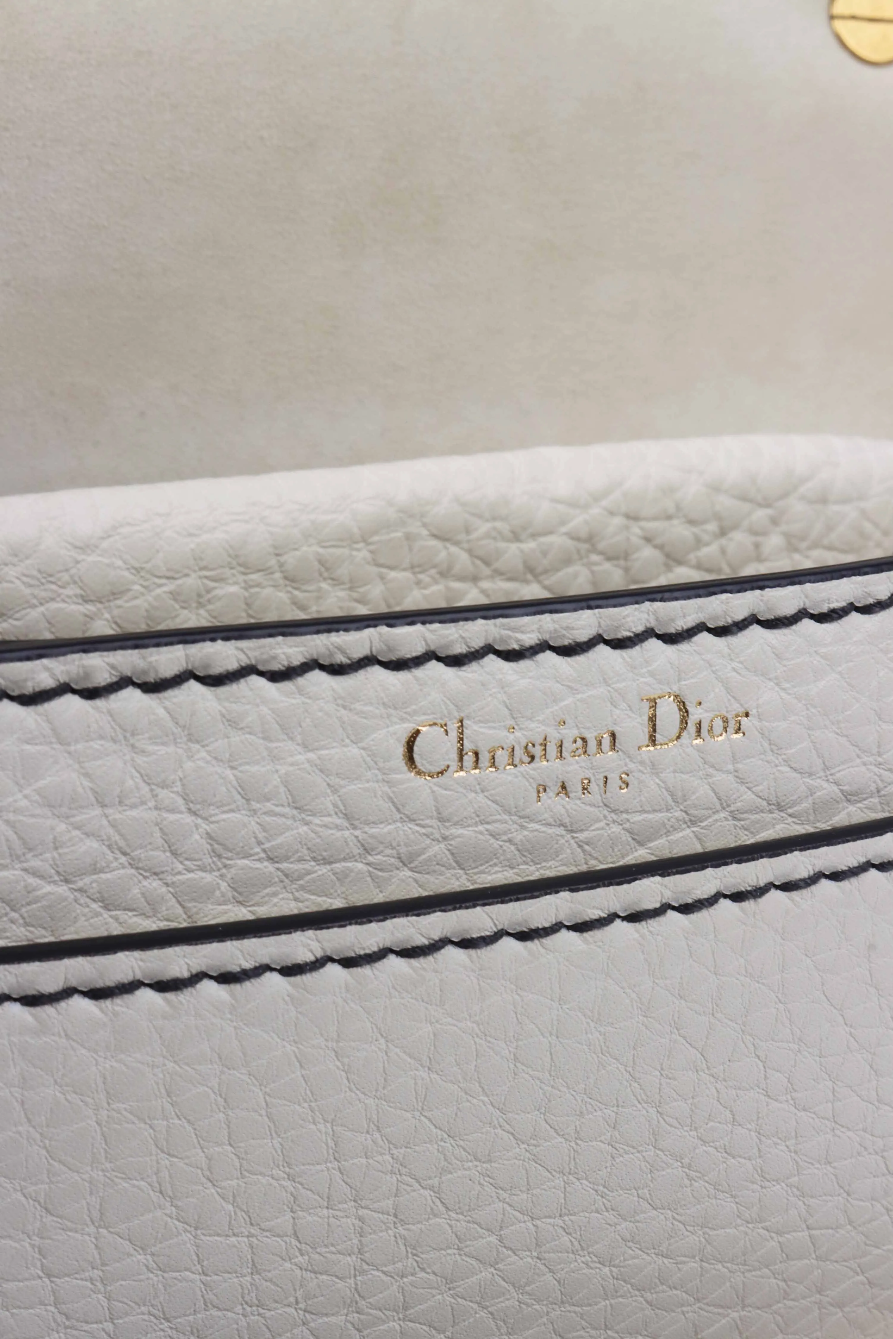 Christian Dior White DIor Shoulder Bag