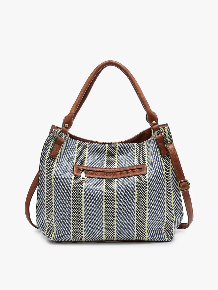 Connar Vegan Striped Tote