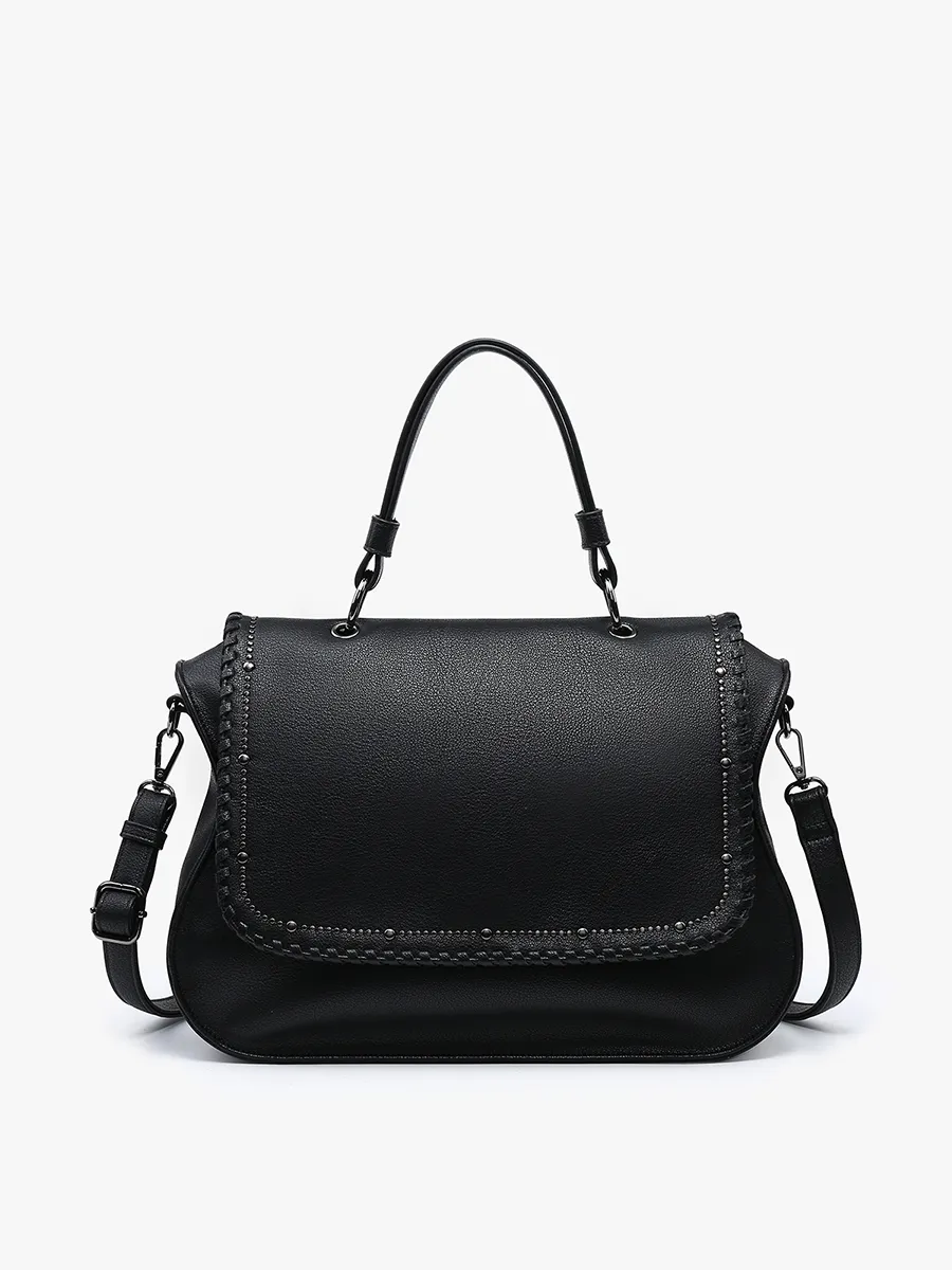 Cricket Vegan Studded Hobo/Tote