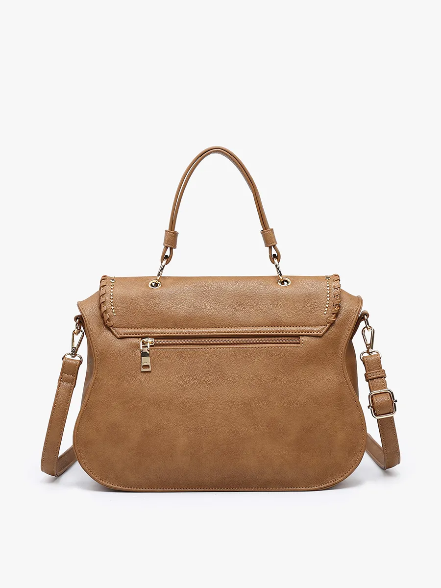Cricket Vegan Studded Hobo/Tote
