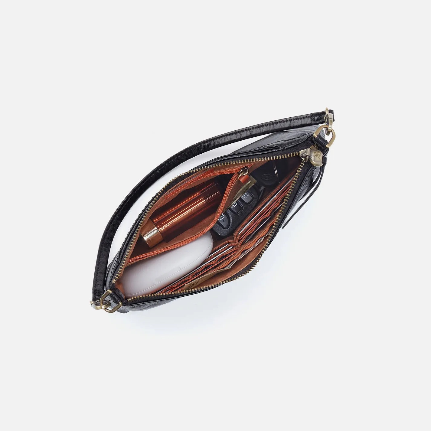 Darcy Crossbody In Buffed Leather - Misty Harbor