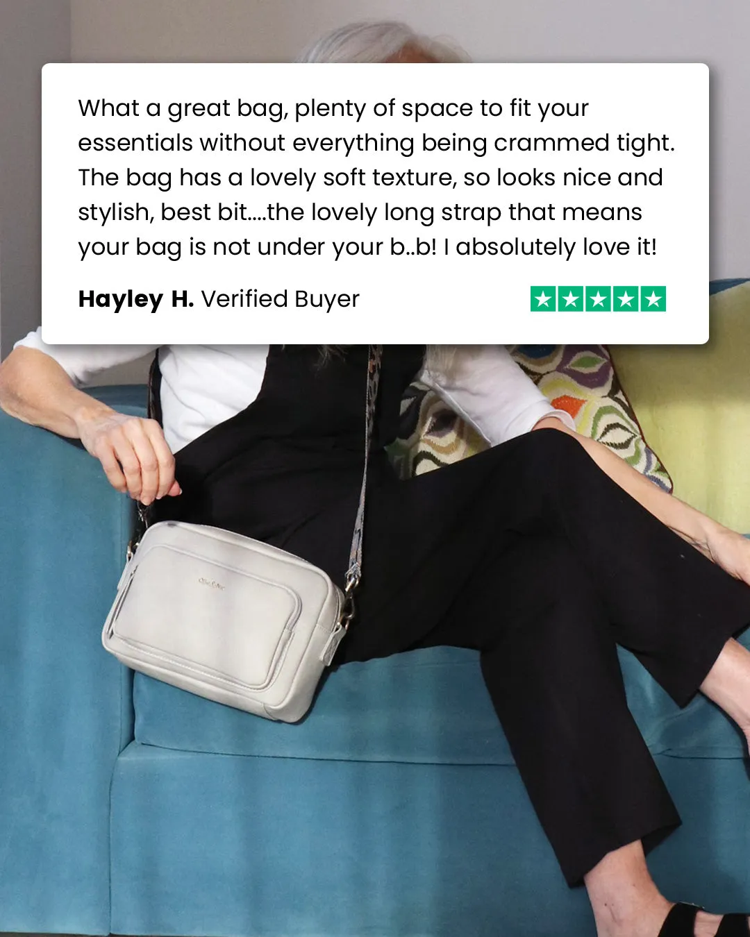 Doyle Crossbody - Light Grey