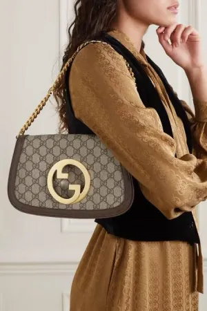 GUCCI BLONDIE SMALL SHOULDER BAG ?C LUXURY & STYLE (Black/Grey)