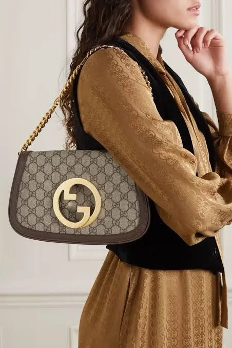 GUCCI BLONDIE SMALL SHOULDER BAG ?C LUXURY & STYLE (Black/Grey)