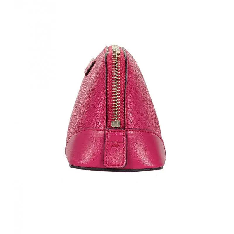 Gucci Dark pink diamante leather cosmetic case