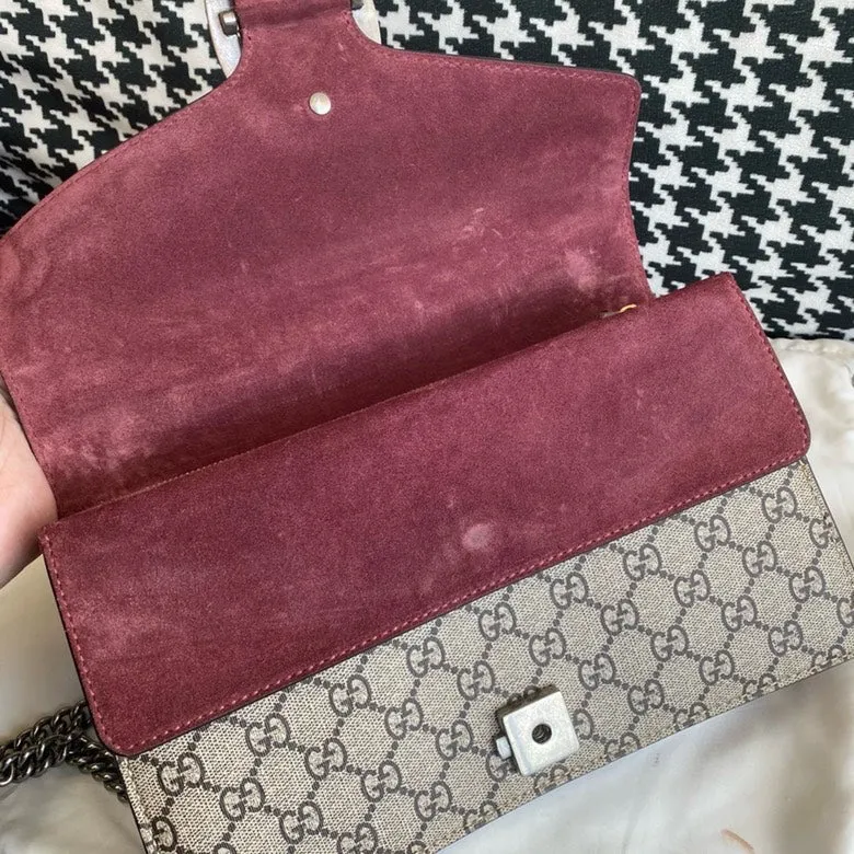 Gucci Dionysus Beige GG Blooms Canvas Shoulder Bag