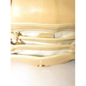 Gucci Horsebit Vintage Pursesdesigner Purses Buttery Pale Yellow Colored Leather Shoulder Bag
