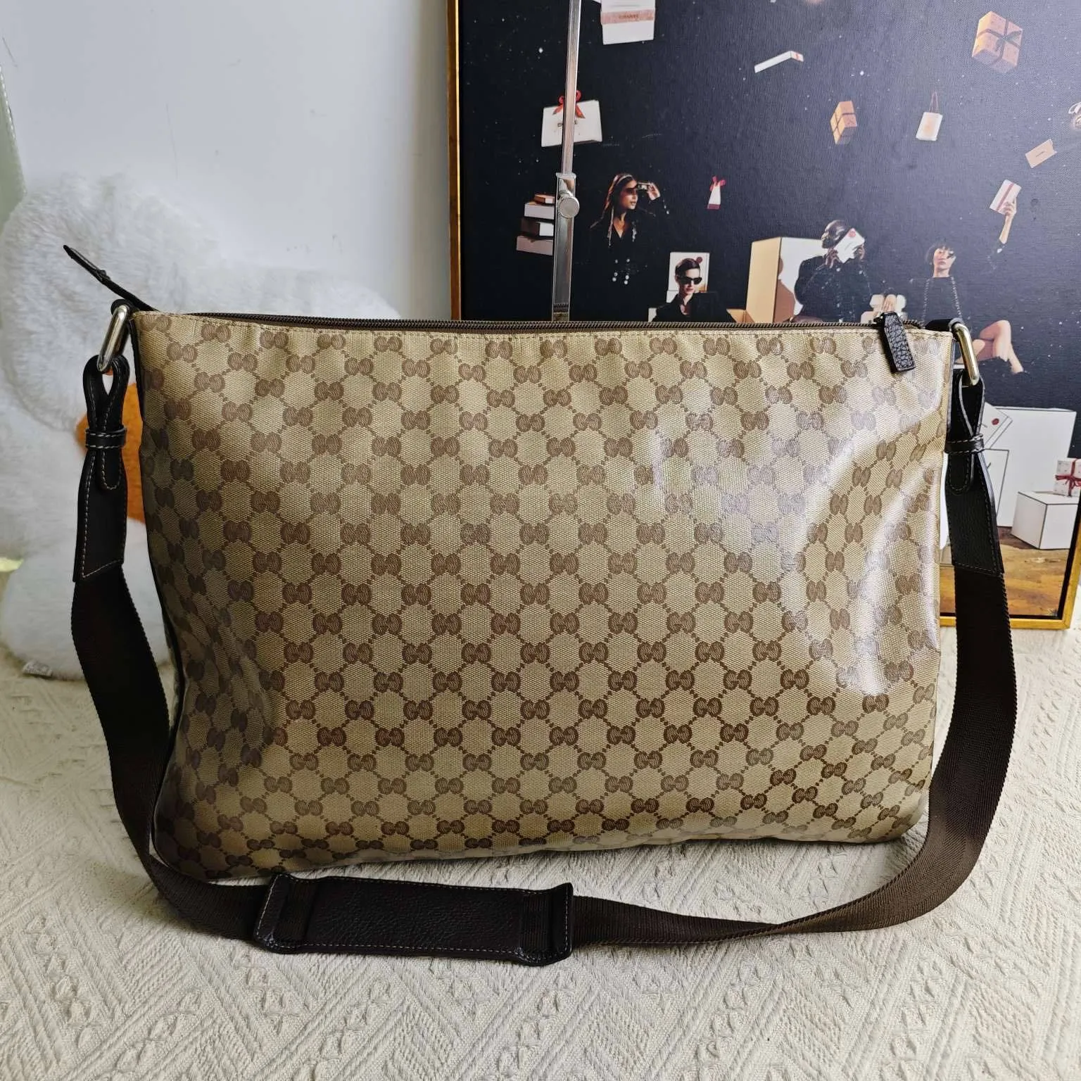 Gucci Ophidia Beige Shoulder Bag - Pre-Loved