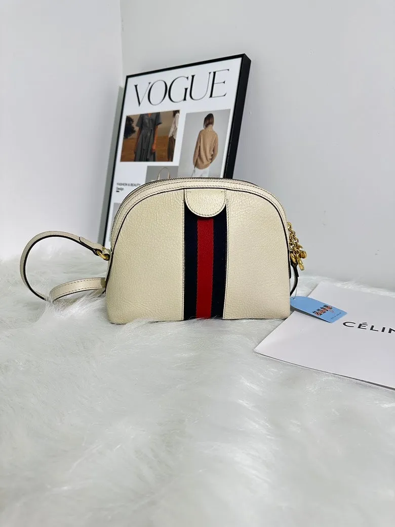 Gucci Ophidia Cream Shoulder Bag - Preloved, Vintage Designer Handbag