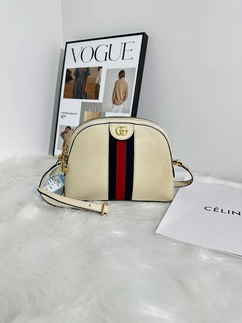 Gucci Ophidia Cream Shoulder Bag - Preloved, Vintage Designer Handbag