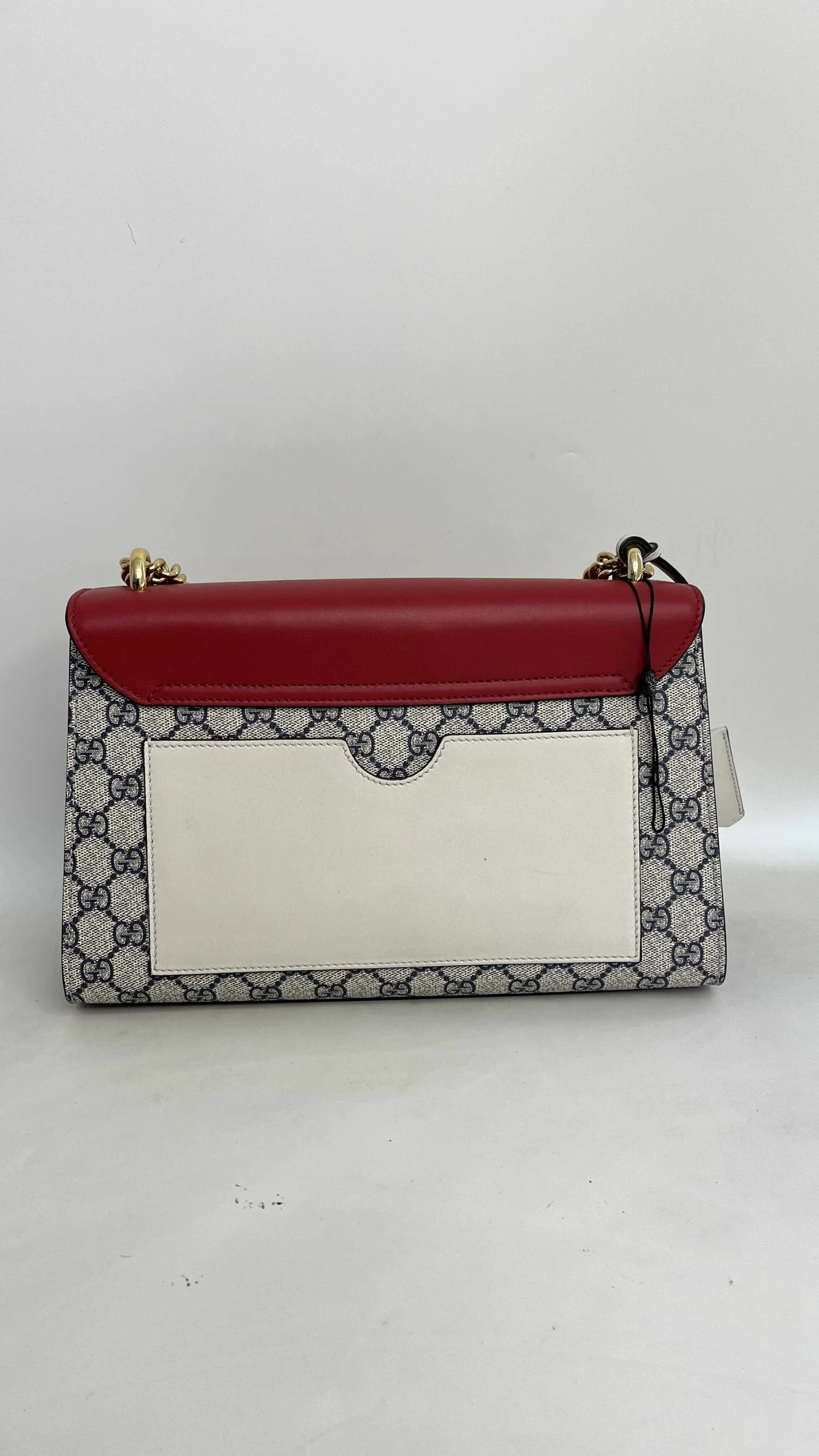 Gucci Padlock Bag Red and Beige Shoulder Bag