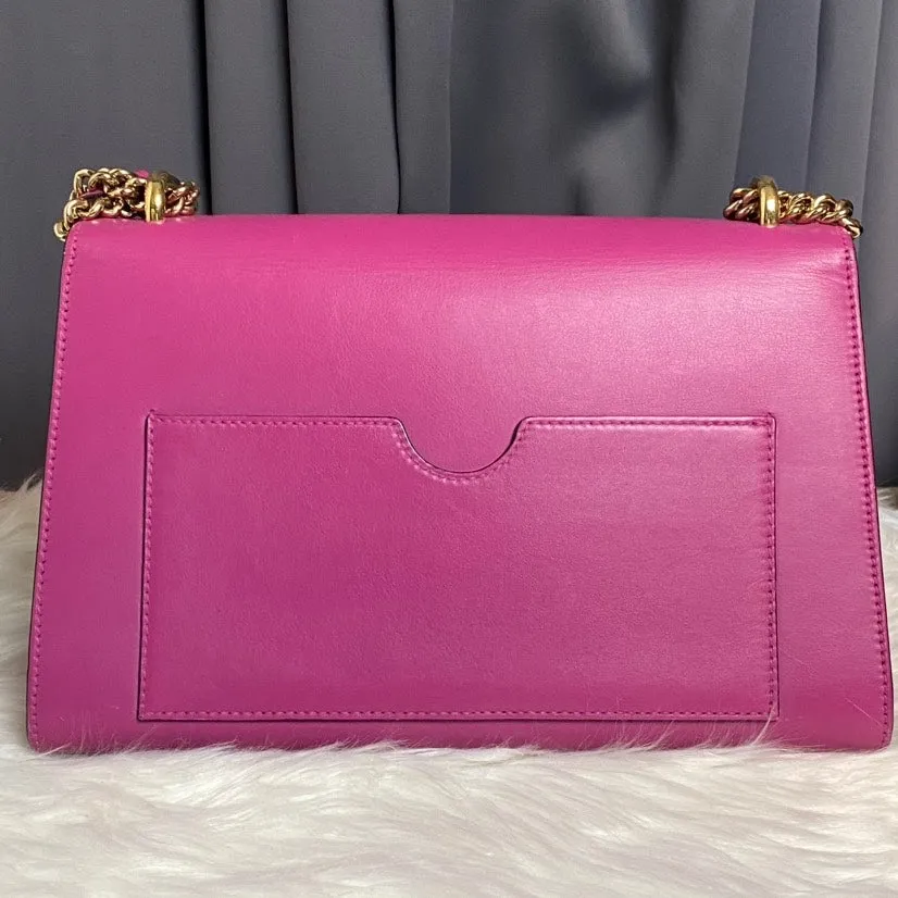 Gucci Padlock Small Shoulder Bag in Pink Leather