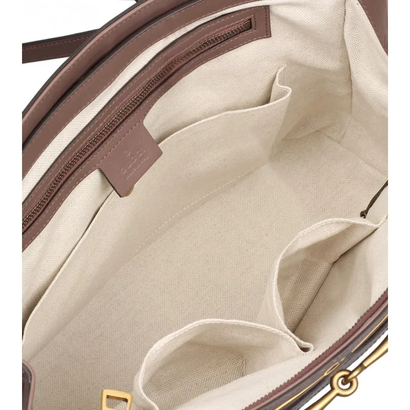 Gucci Purple leather top handle bag