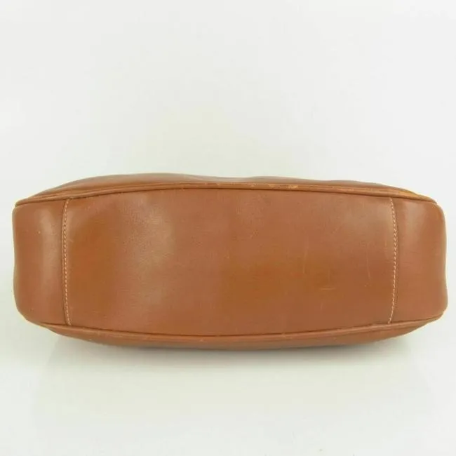 Gucci, 'Sarah flip top', mod look, large, chestnut brown leather, shoulder or handheld purse with removable strap & bamboo handle
