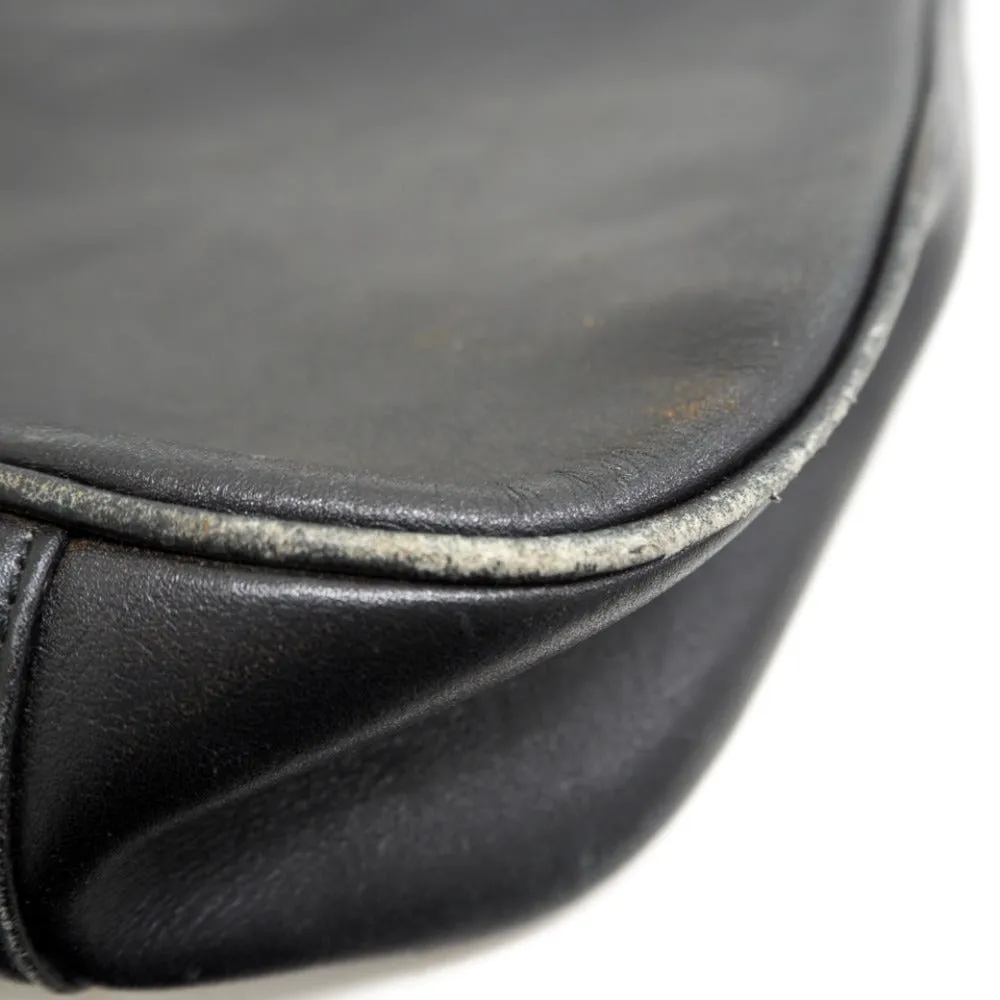 GUCCI Shoulder Bag 001 2852 1577 0 Leather, Bamboo black One Shoulder Bag Bamboo Women Used