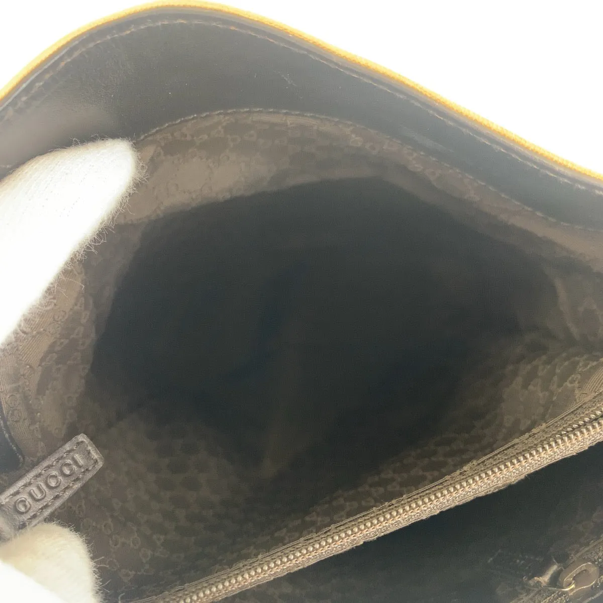 GUCCI Shoulder Bag 001 4286 canvas beige Sherry line
