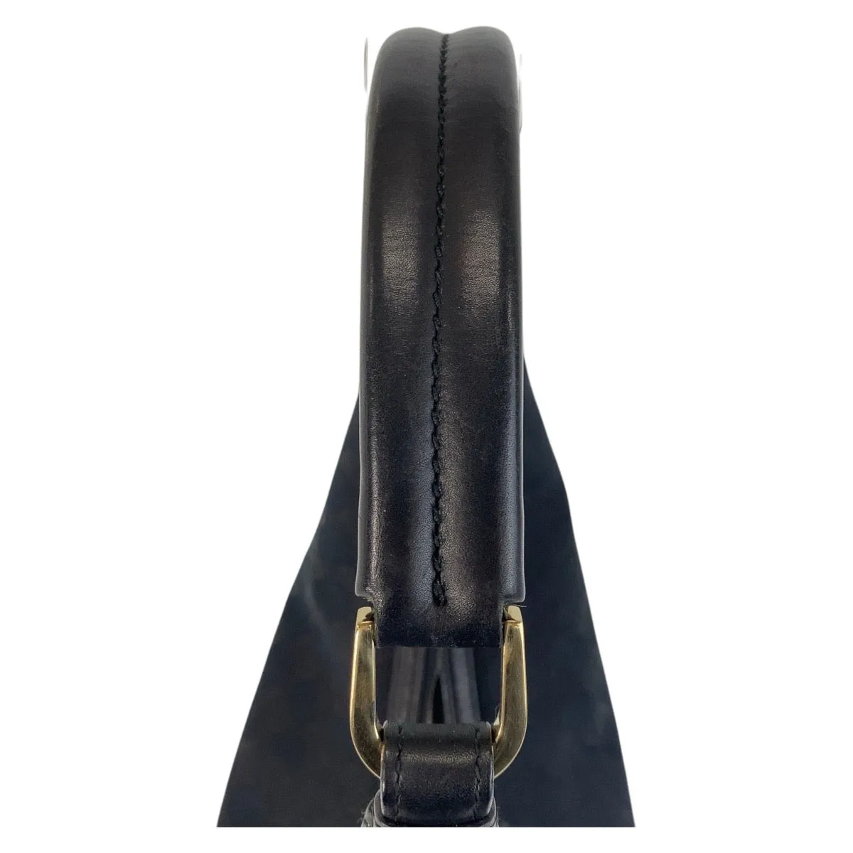 GUCCI Shoulder Bag 001 4288 GG canvas, leather Black GoldMetal Women Used