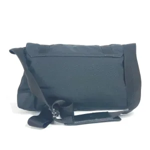 GUCCI Shoulder Bag 122374 Leather / nylon black Messenger bag logo flap unisex(Unisex) Used