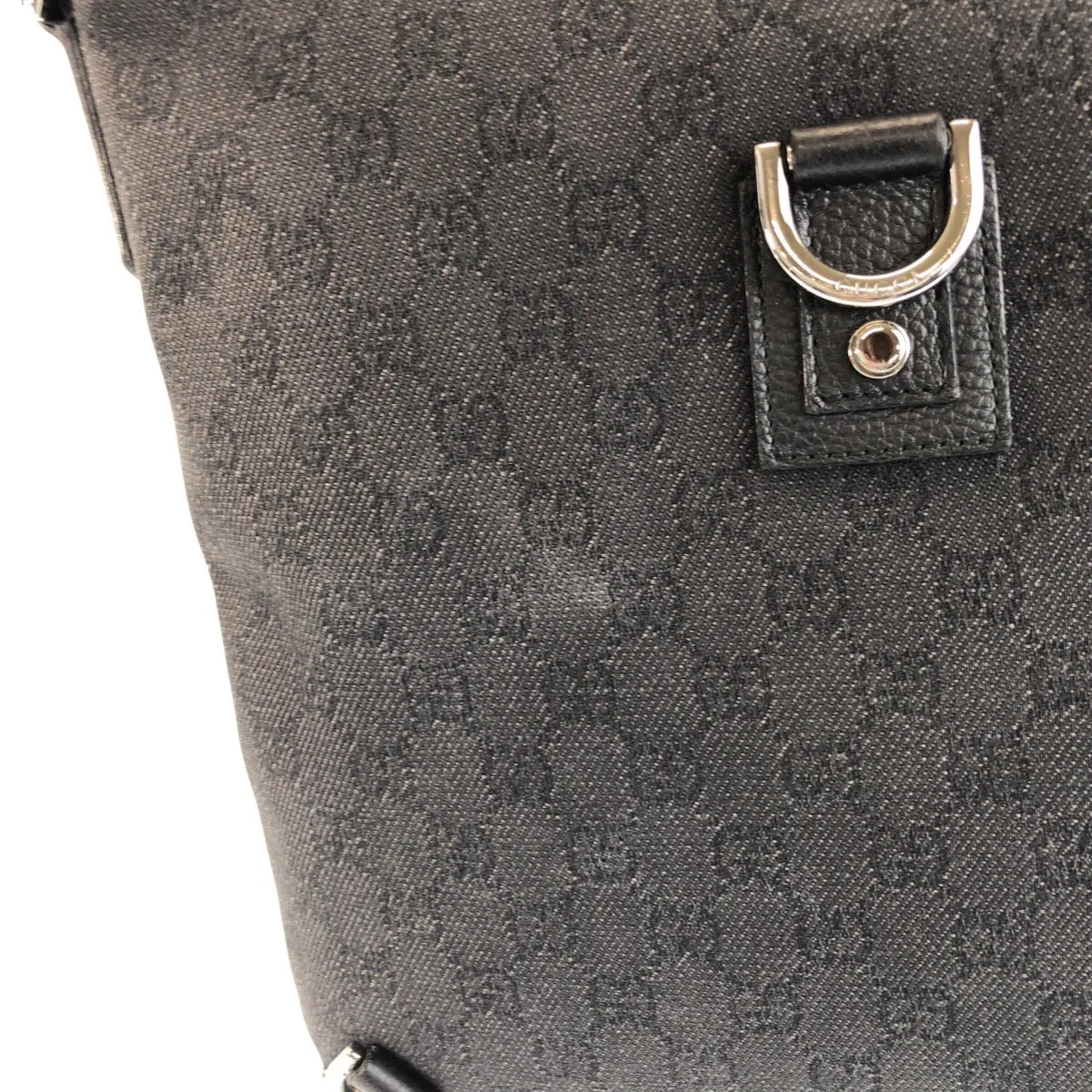 GUCCI Shoulder Bag 268642 GG canvas, leather Black SilverMetal Shoulder Bag Messenger bag Abbey Women Used