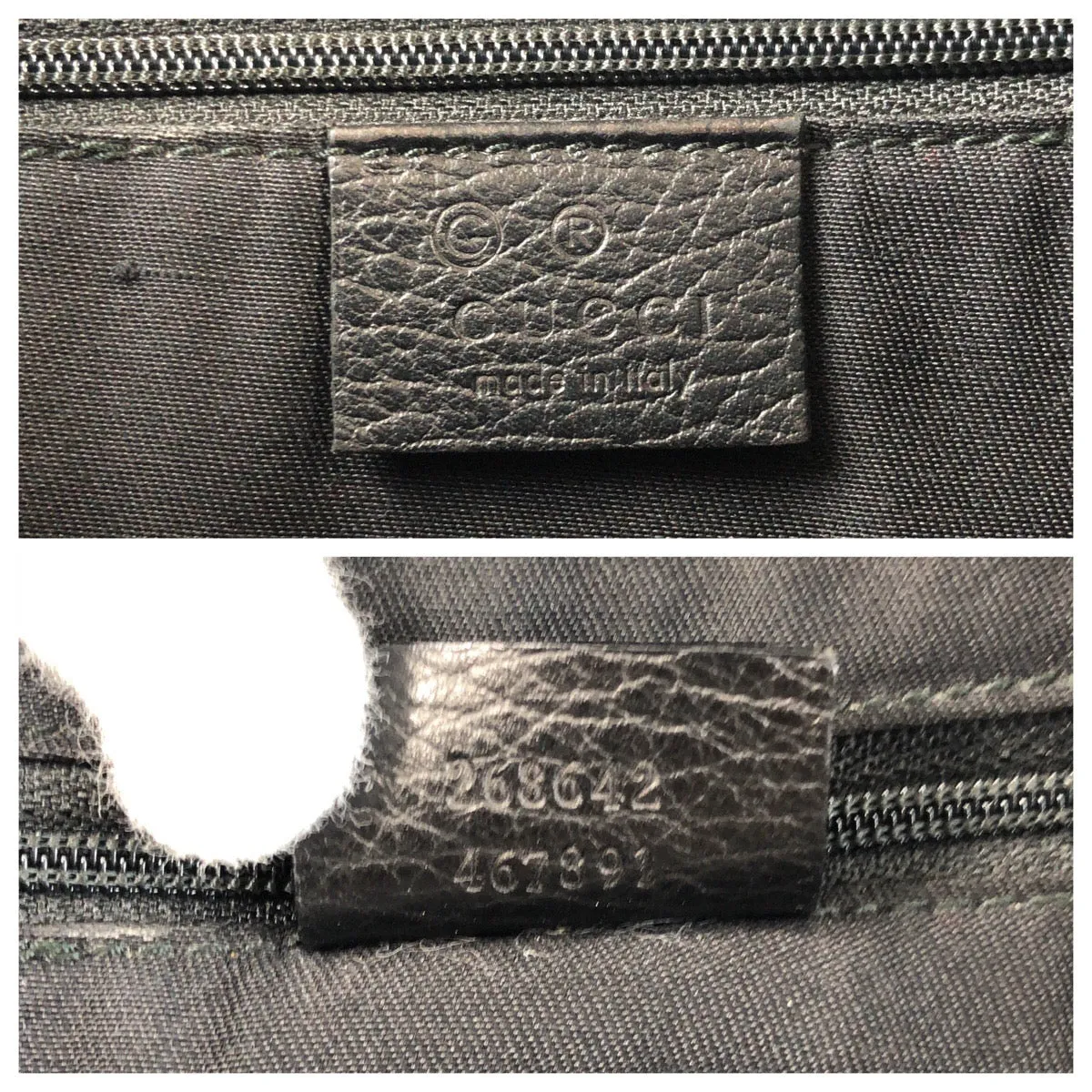 GUCCI Shoulder Bag 268642 GG canvas, leather Black SilverMetal Shoulder Bag Messenger bag Abbey Women Used