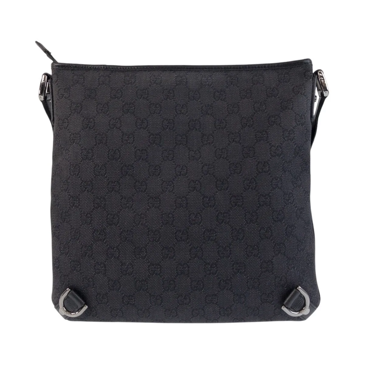 GUCCI Shoulder Bag 268642 GG canvas, leather Black SilverMetal Shoulder Bag Messenger bag Abbey Women Used