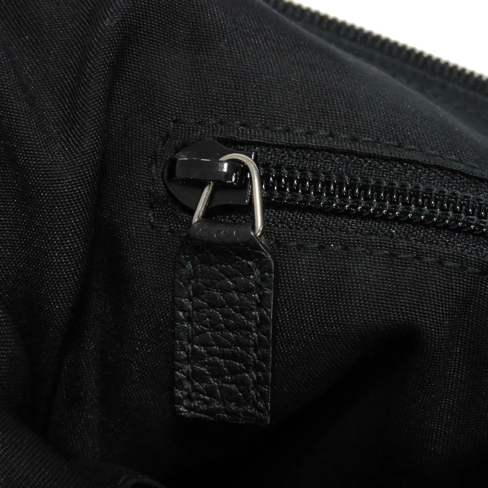 GUCCI Shoulder Bag 374411 GG nylon canvas x calf leather black GG nylon Messenger bag