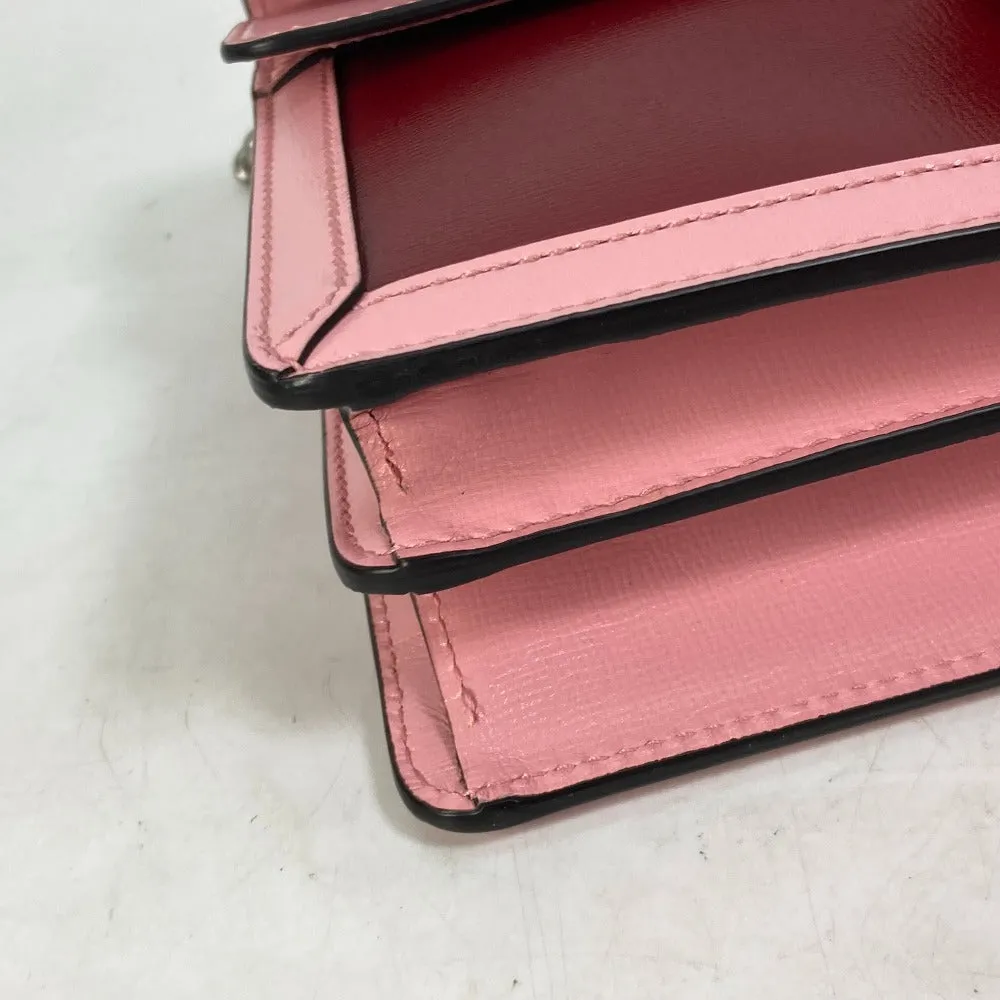 GUCCI Shoulder Bag 400249 leather pink Bicolor Bag Duonisos Women Used