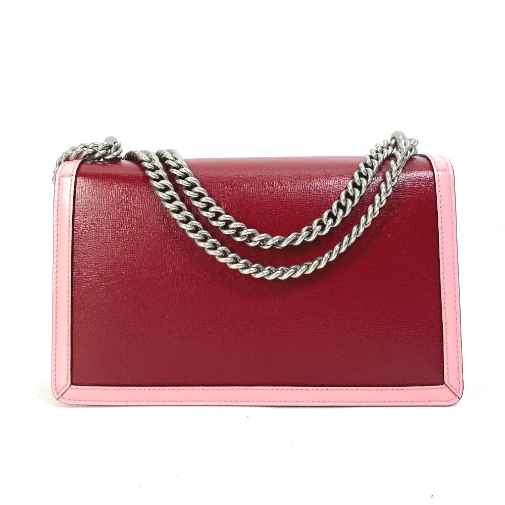 GUCCI Shoulder Bag 400249 leather pink Bicolor Bag Duonisos Women Used