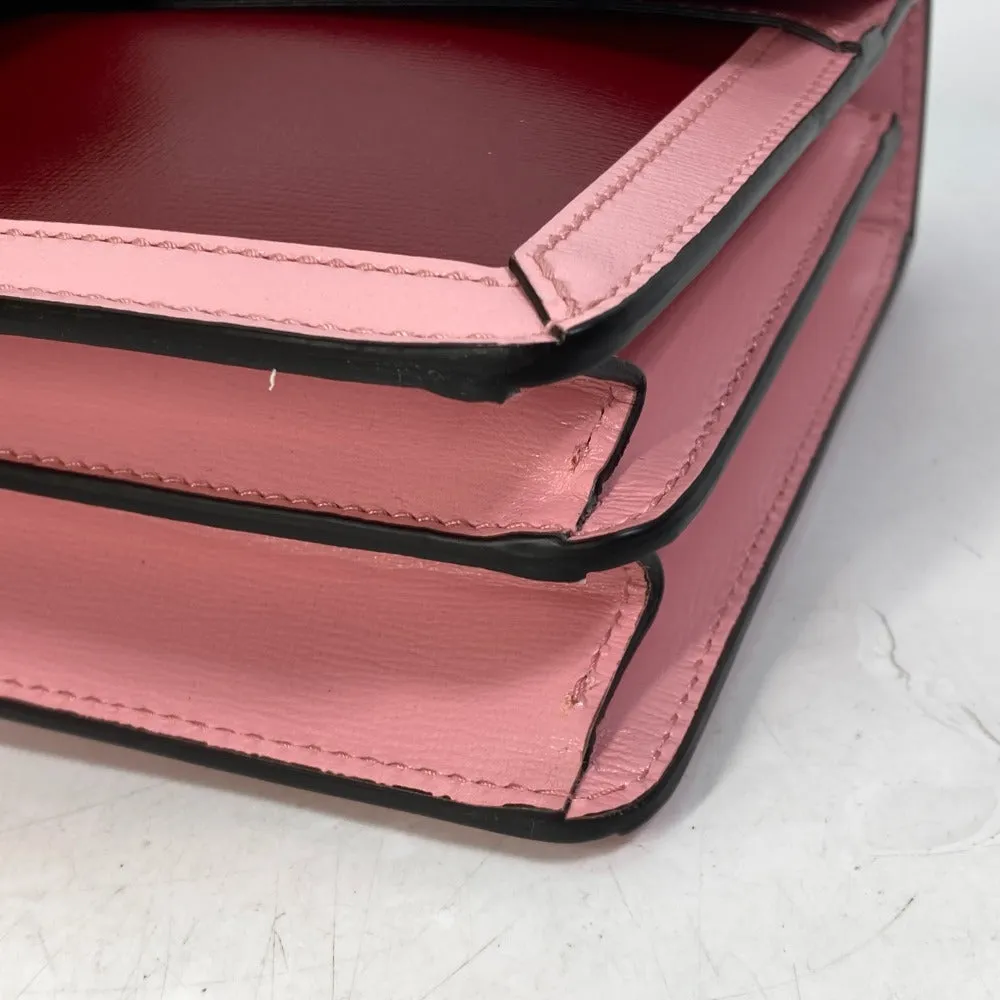 GUCCI Shoulder Bag 400249 leather pink Bicolor Bag Duonisos Women Used