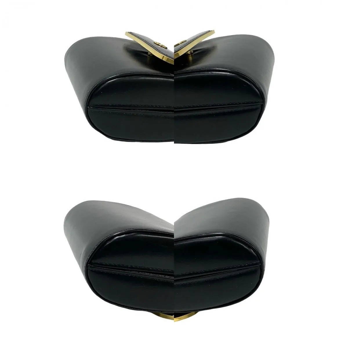 GUCCI Shoulder Bag leather black Old Gucci