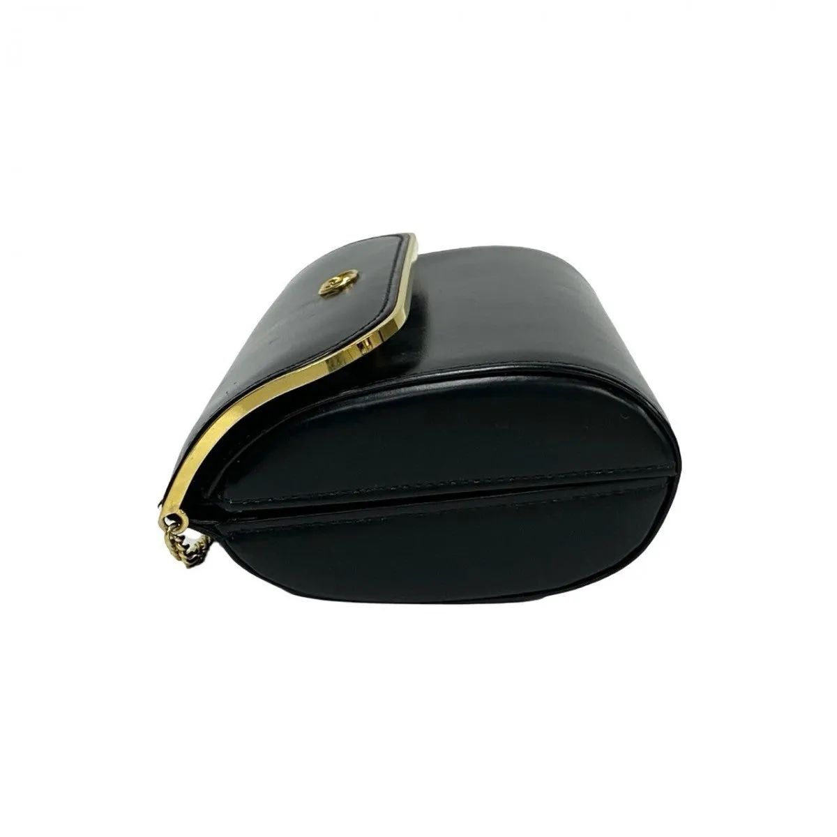 GUCCI Shoulder Bag leather black Old Gucci