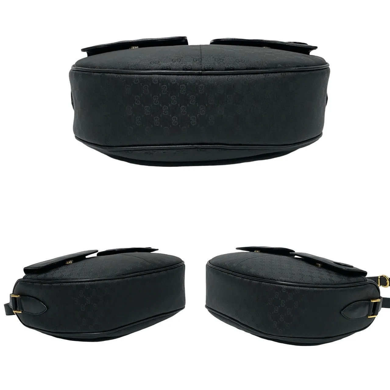 GUCCI Shoulder Bag leather black