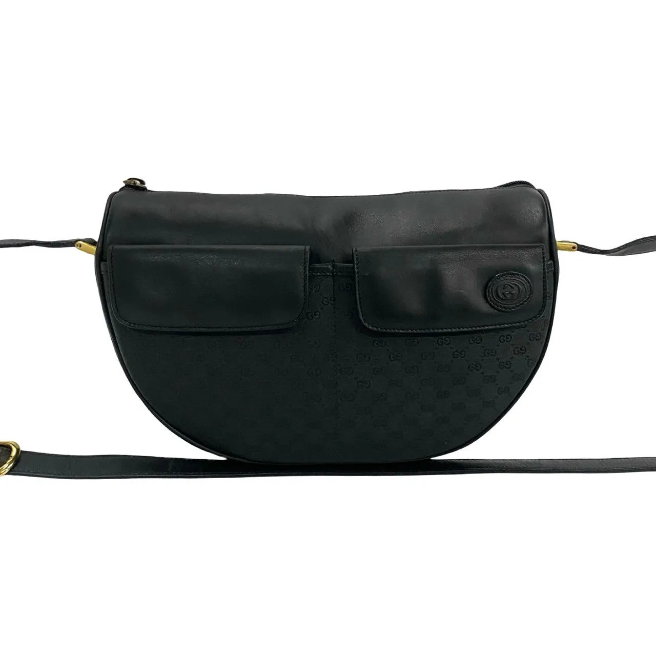 GUCCI Shoulder Bag leather black