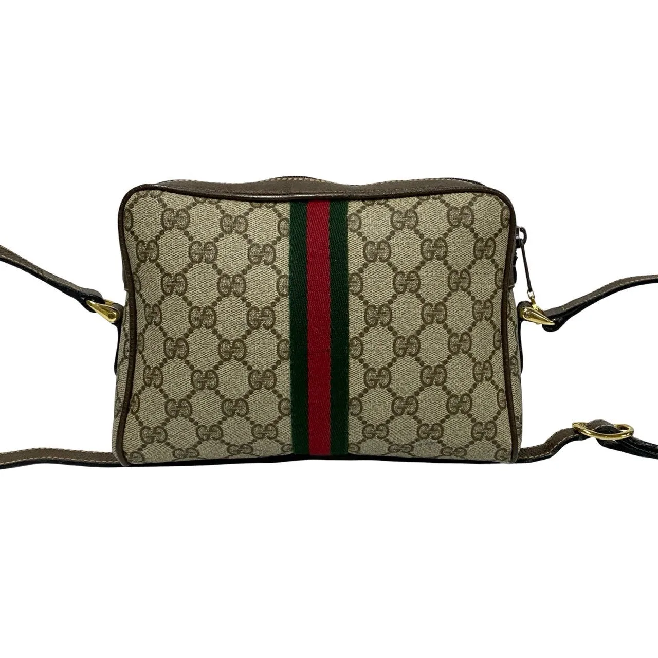 GUCCI Shoulder Bag leather Brown