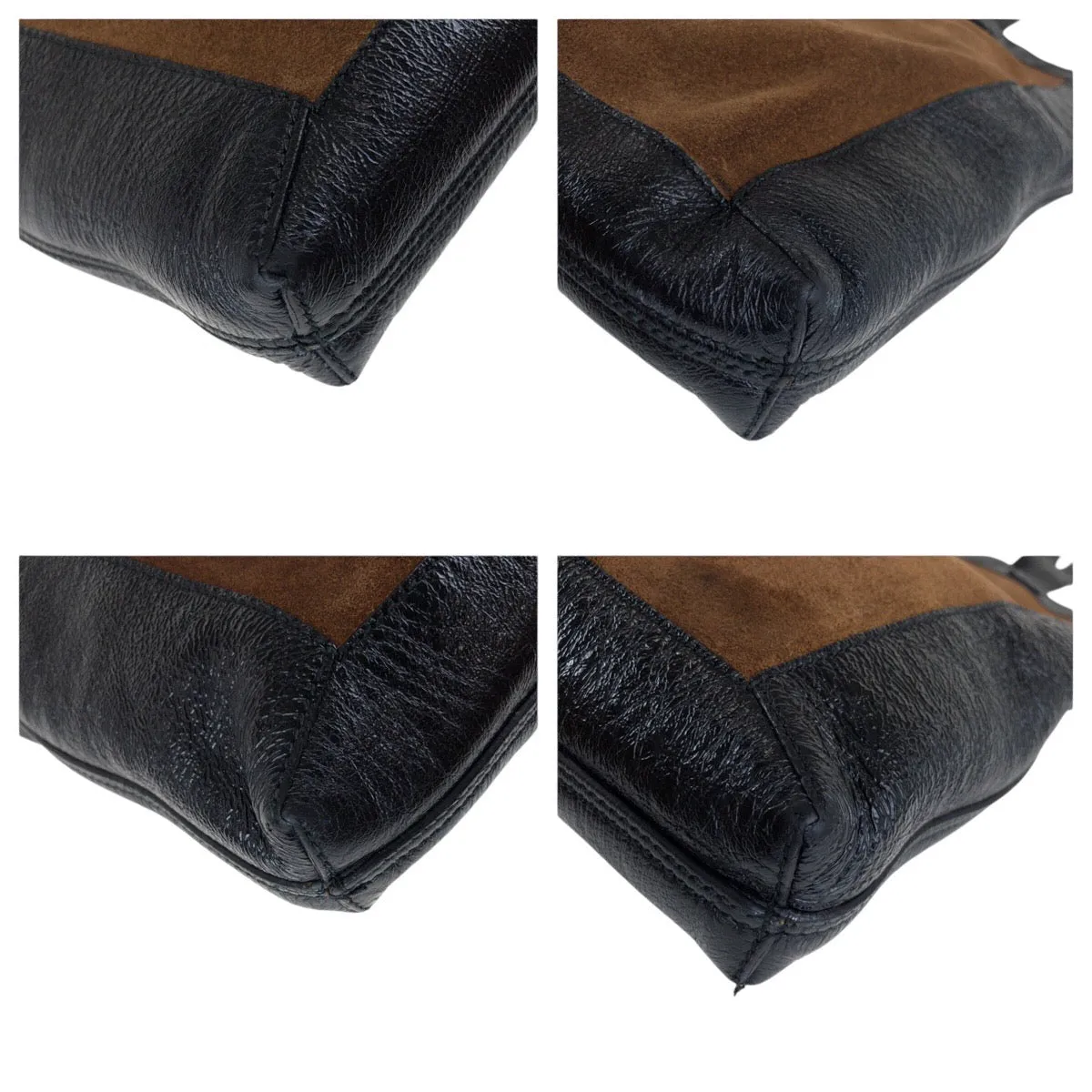 GUCCI Tote Bag 519335 Suede, Leather Brown Tote Bag Shoulder Bag Unisex Interlocking Women Used