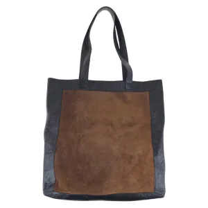 GUCCI Tote Bag 519335 Suede, Leather Brown Tote Bag Shoulder Bag Unisex Interlocking Women Used