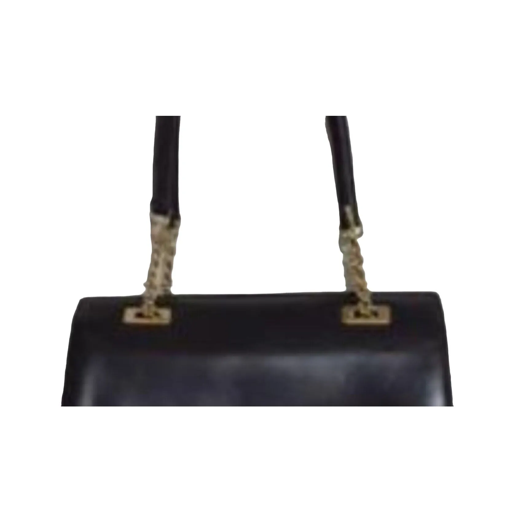 Gucci, unique, brown leather, large satchel style  shoulder bag with a snap hinged top, two longer gold chain & leather shoulder straps